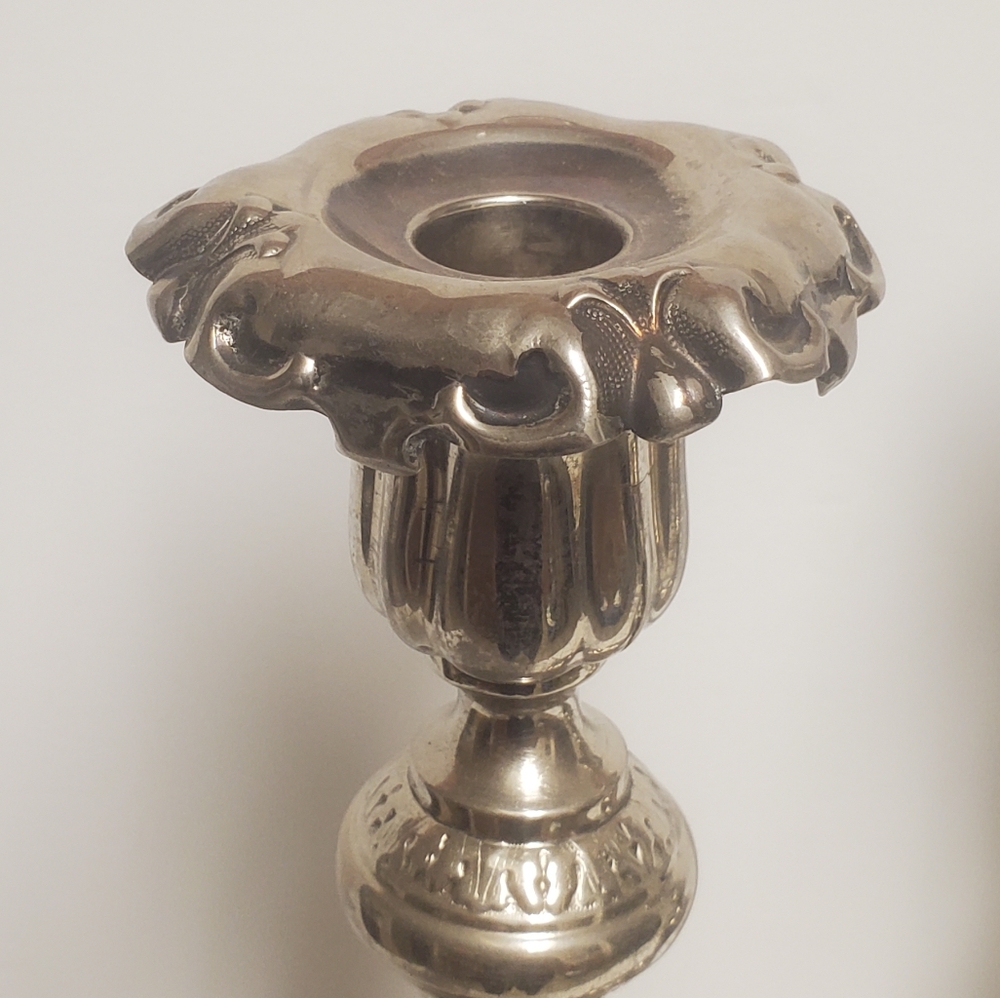 Silver Plated Candlesticks - Picture 4 of 12